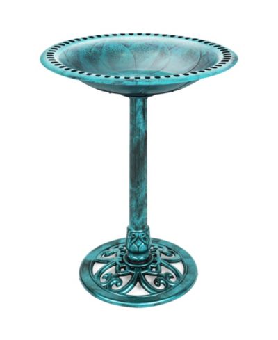 Декоративная чаша для птиц Best Choice Products Outdoor Rustic Pedestal Bird Bath