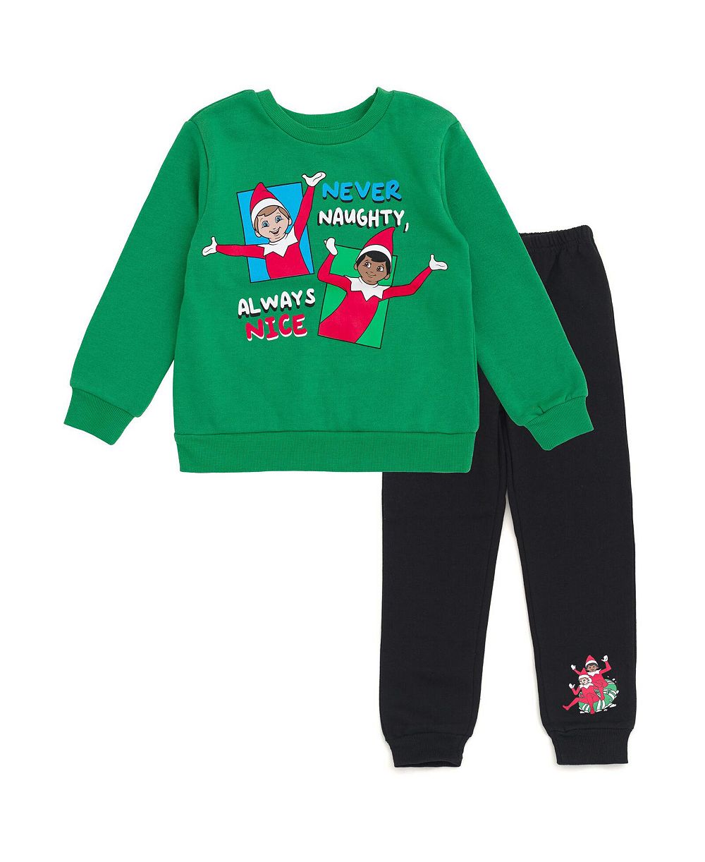 Elf on the shelf Boys The Fleece Sweatshirt and Jogger Pants Outfit Set