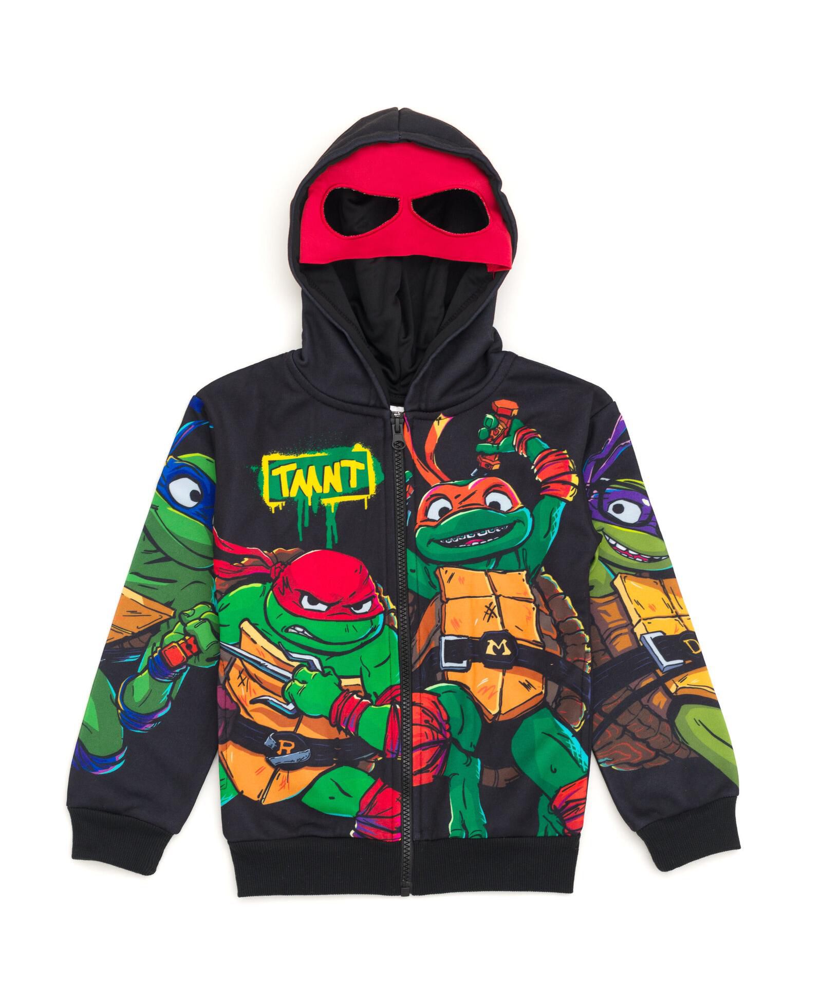 Детский флисовый худи Teenage Mutant Ninja Turtles с молнией для косплея