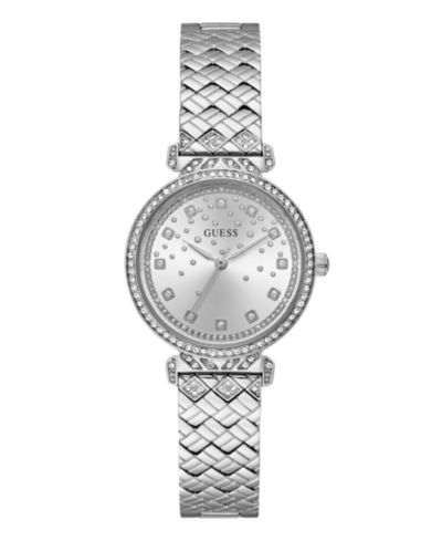 GUESS Women's Analog Silver Tone Steel Watch 32mm