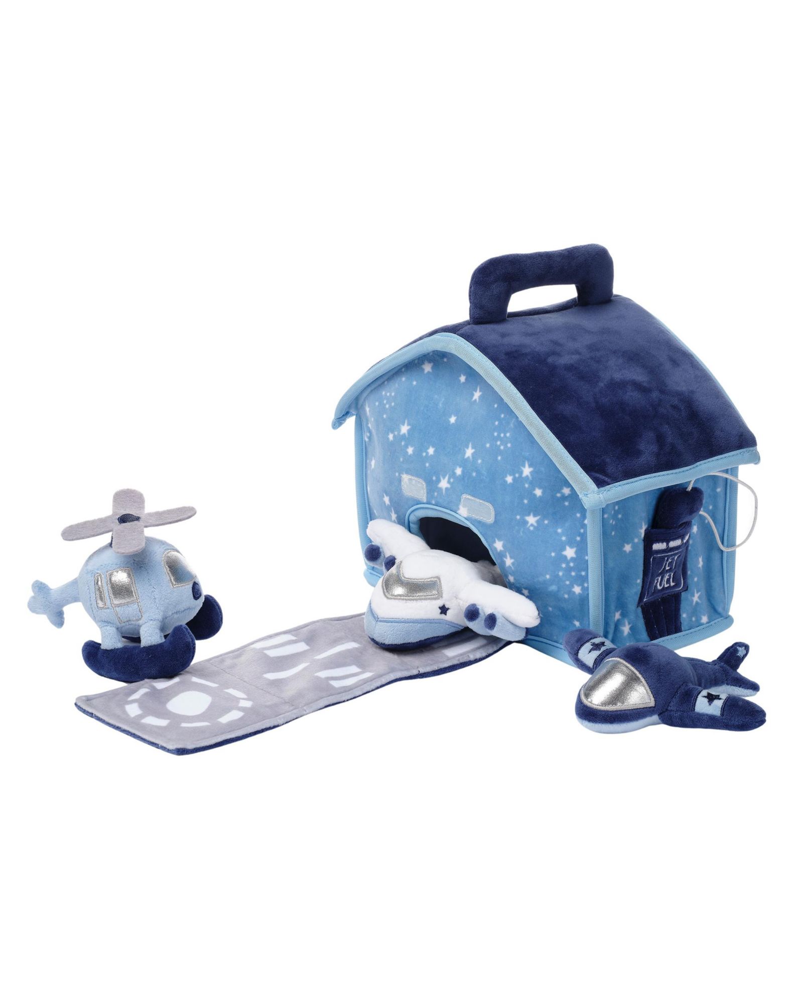 Bedtime Originals Airplane/Airport Interactive Plush Play Set, 4-Piece Set