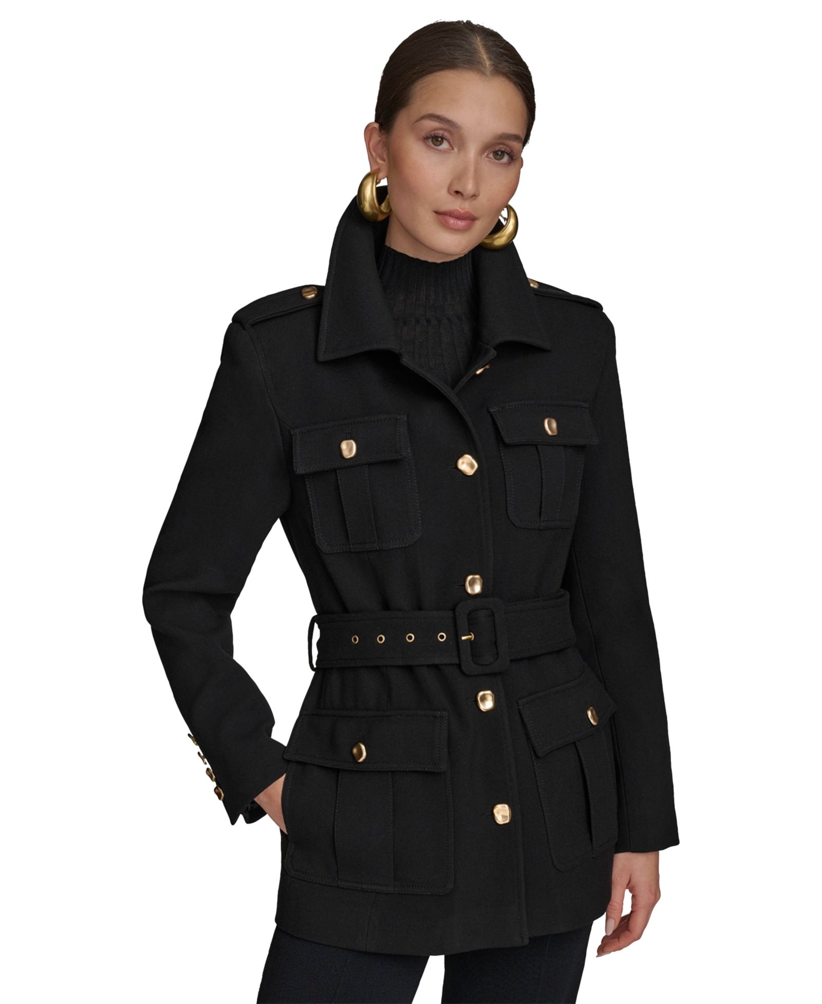 Donna Karan New York Women's Belted Crepe Jacket