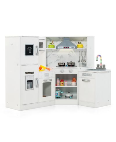 Детский игровой набор Gymax Corner Kitchen с микроволновкой
