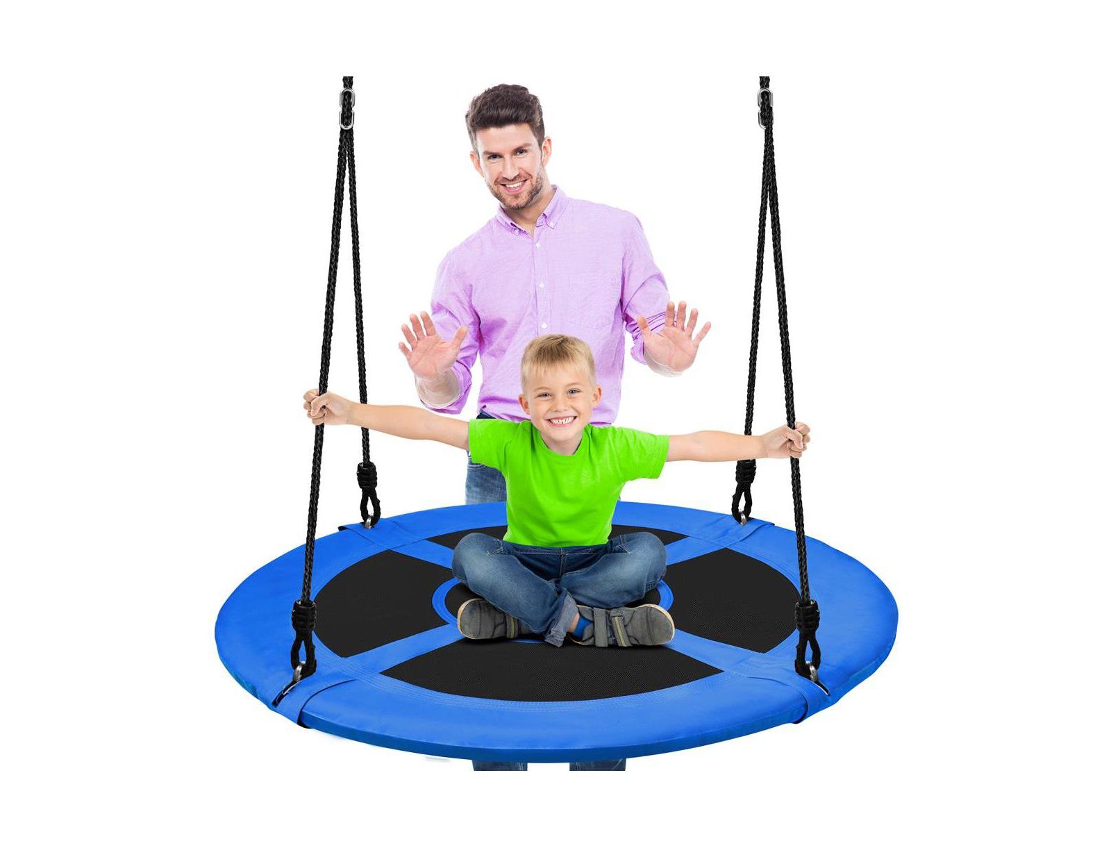 SereneLife Children s Hanging Swing Seat - Blue