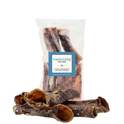 Лакомства для собак Country Living Beef Trachea - 100% натуральные, высокобелковые, низкожирные жевательные лакомства с хондроитином для поддержки суставов - 6" (5 шт.)