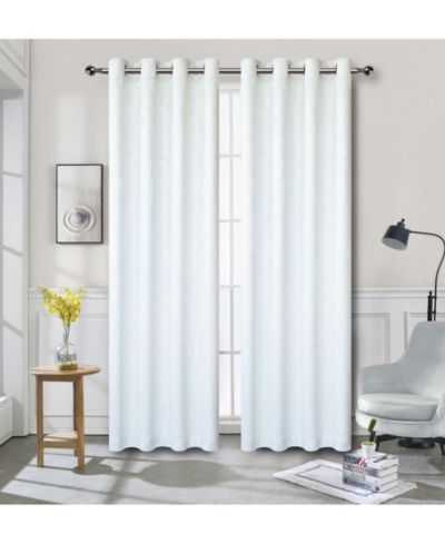 Kate Aurora Modern Art Contemporary 2 Pack Light Filtering Grommet Top Curtains - Aqua