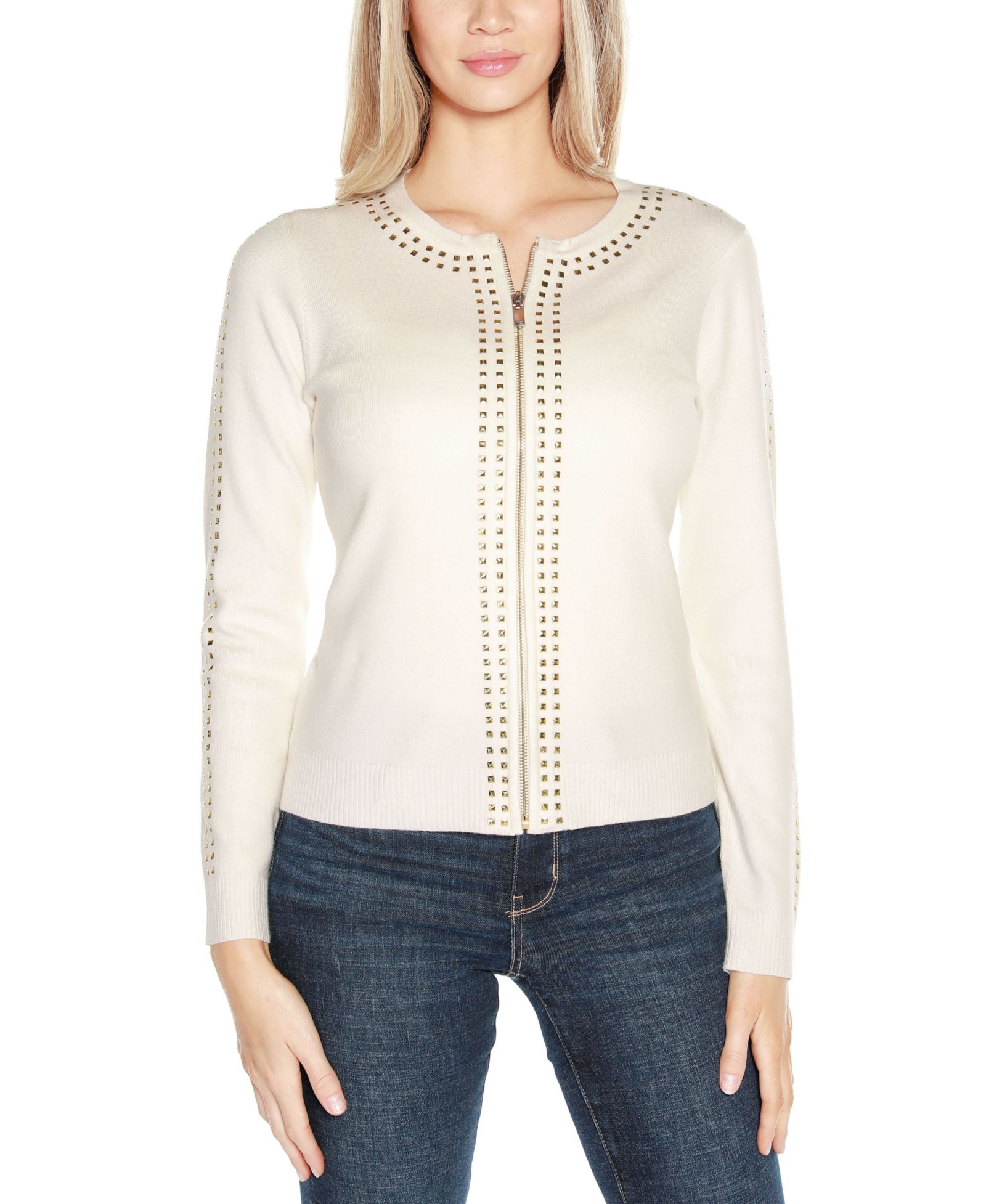 Belldini Women's Black Label кардиган с отделкой и молнией