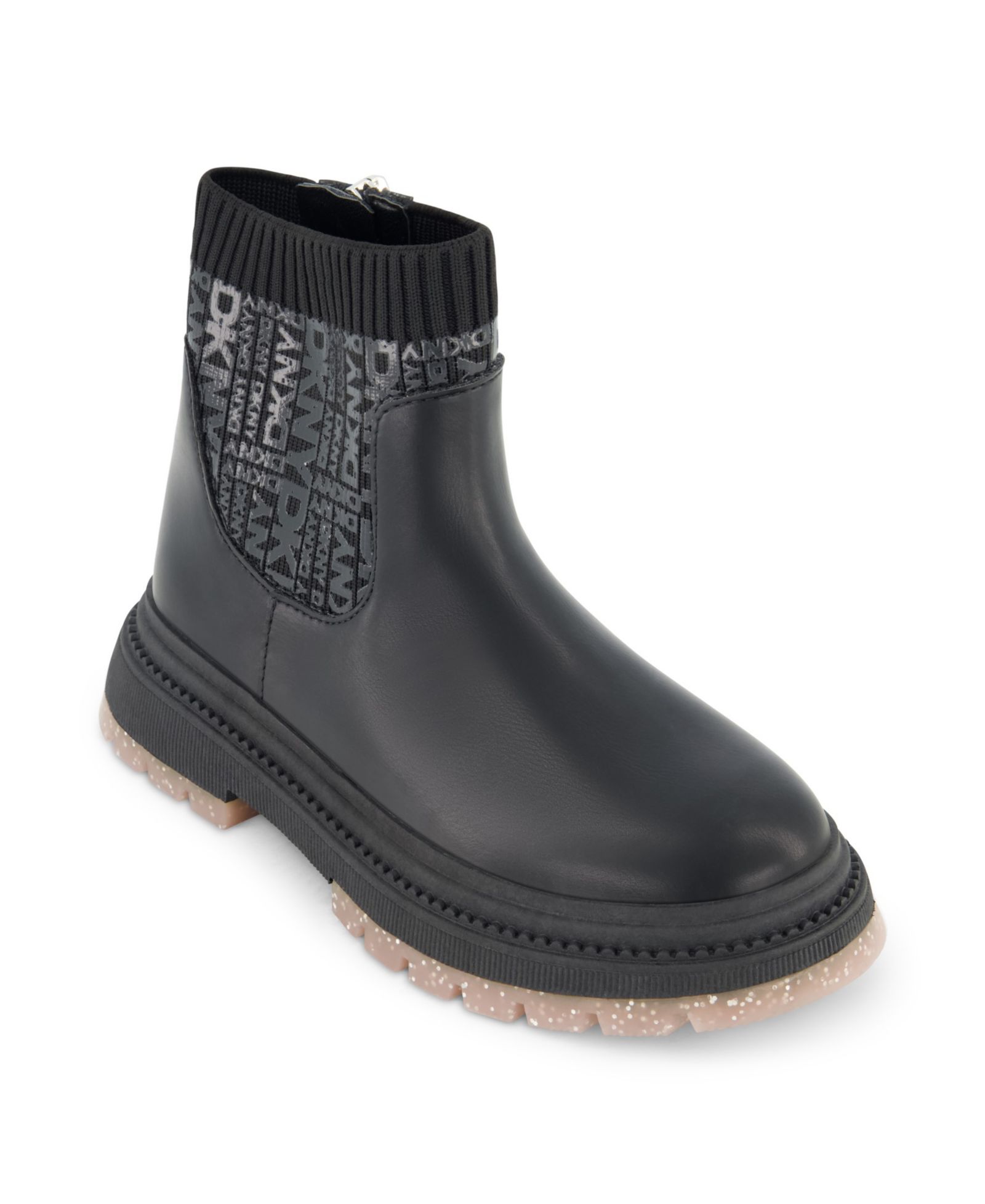 DKNY Little and Big Girls Crissa Stretch Lug Boot