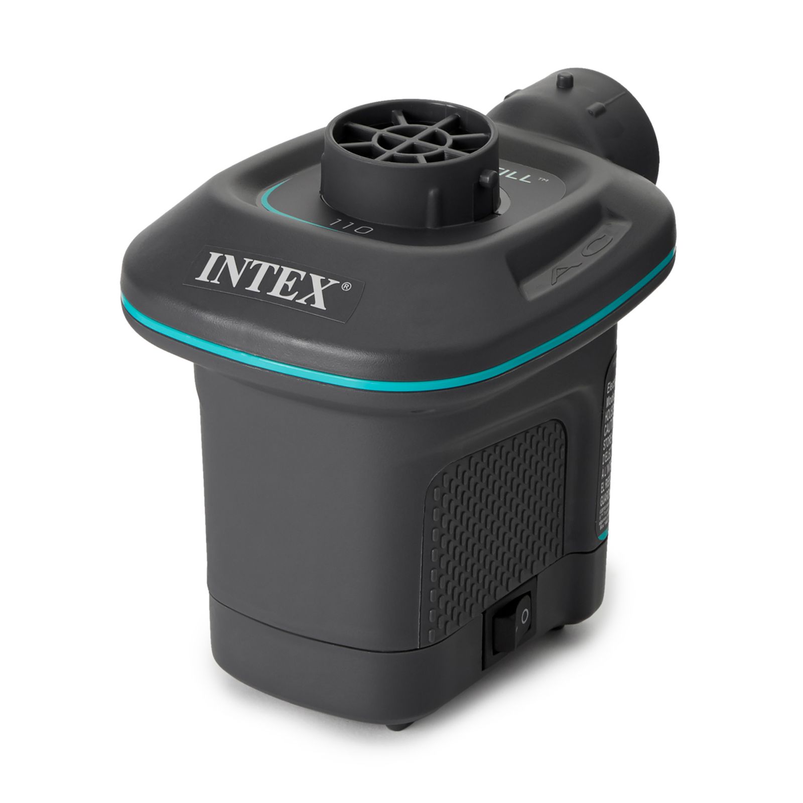 Intex 66639E 120 V AC Electric Quick Fill Air Pump with 3 Interconnected Nozzles