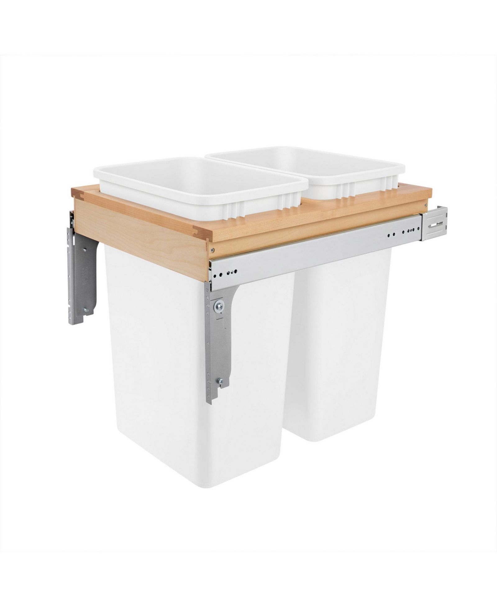 Rev-A-Shelf Pullout Trash Cans, Full-Height Cabinet, 50 qt., 4WCTM-2150DM-2