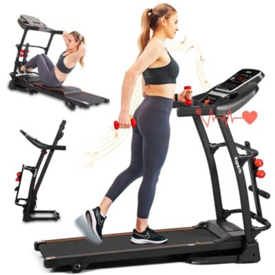 Беговая дорожка Ksports 16 Inch Wide Foldable Home с Bluetooth и Fitness Tracking App