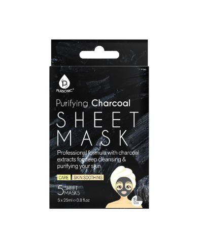 Тканевая маска для лица с активированным углем Purifying Charcoal