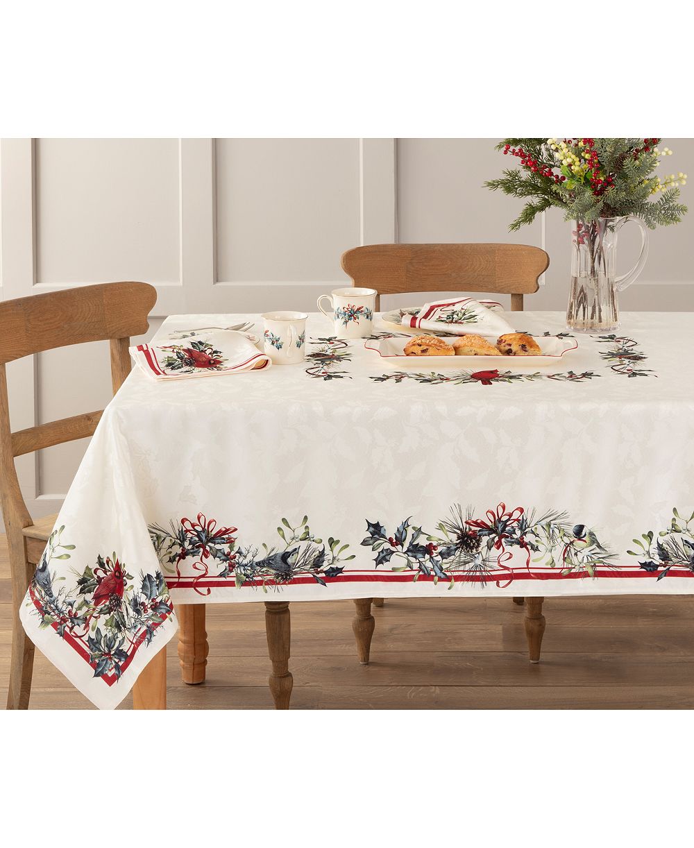 Скатерть Lenox Holiday Winter Greetings, 60" x 84"