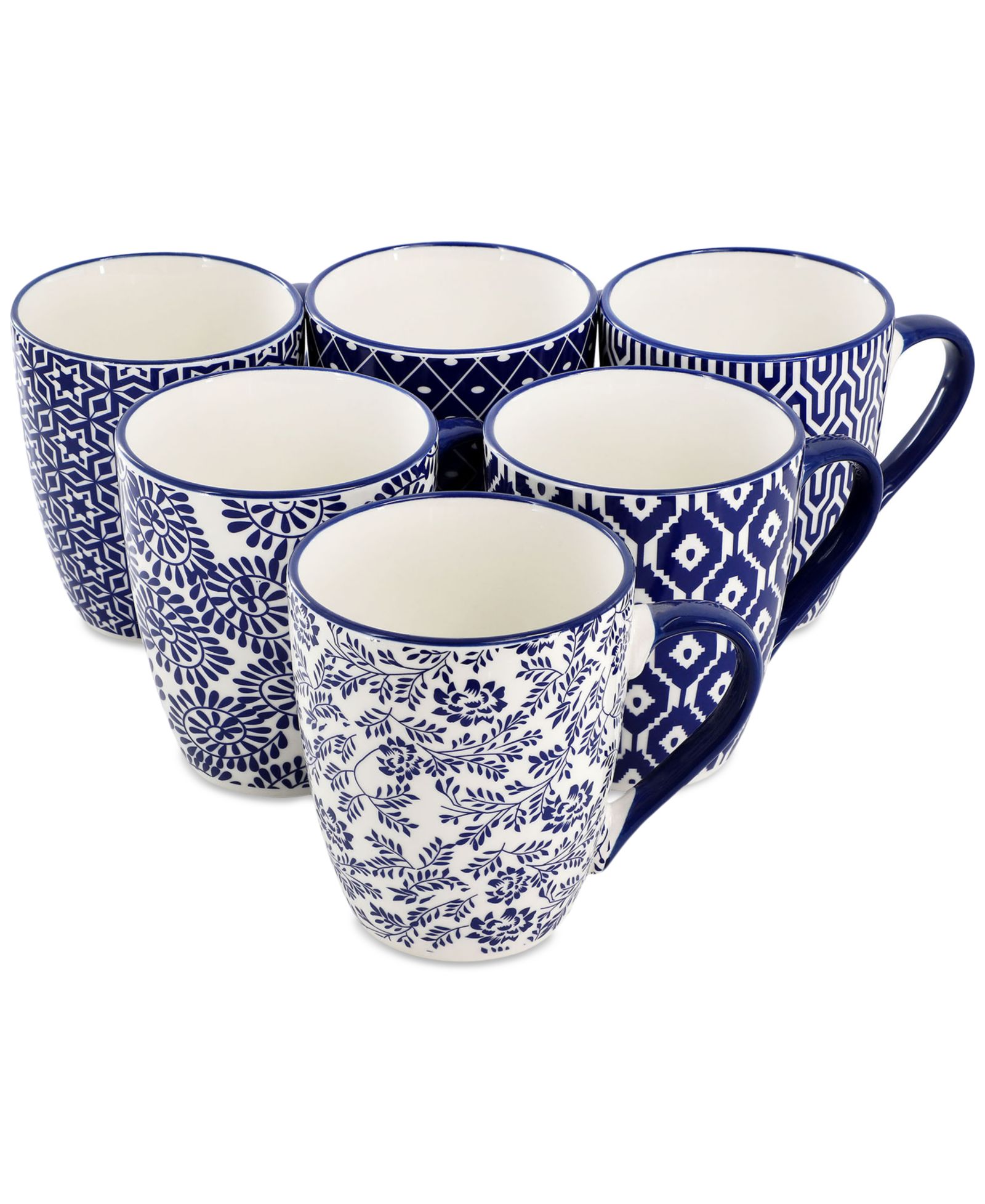 Elama набор кружек Stoneware Assorted, 6 шт