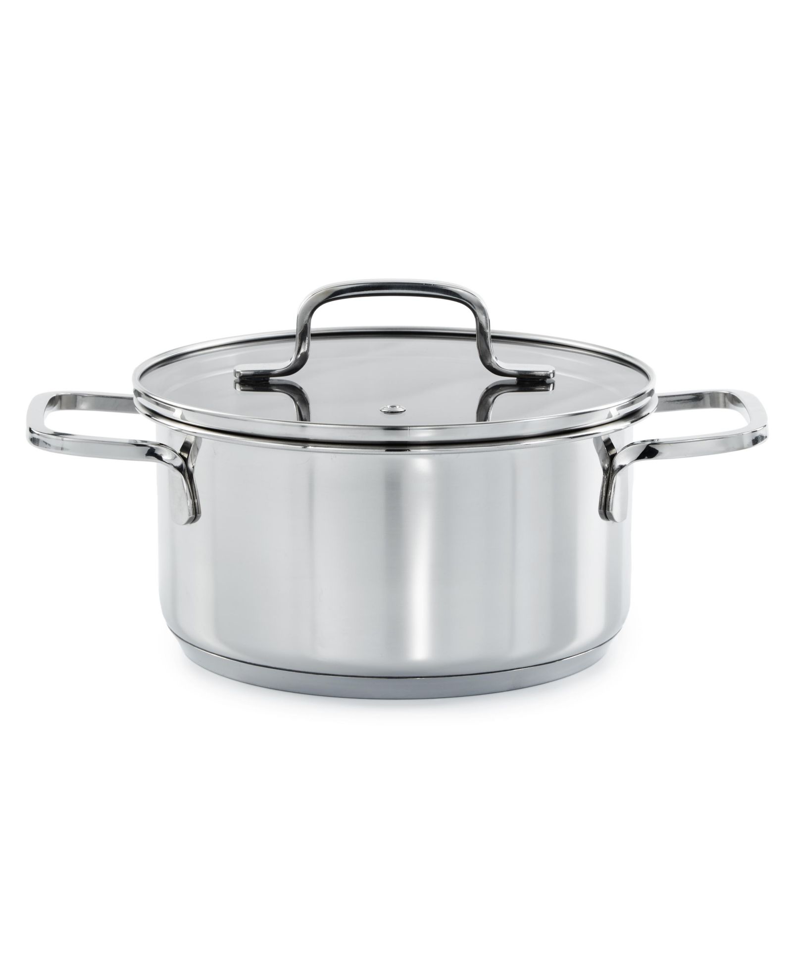 BergHOFF Кастрюля DiNA Helix 18/10 Stainless Steel 2.2qt с стеклянной крышкой