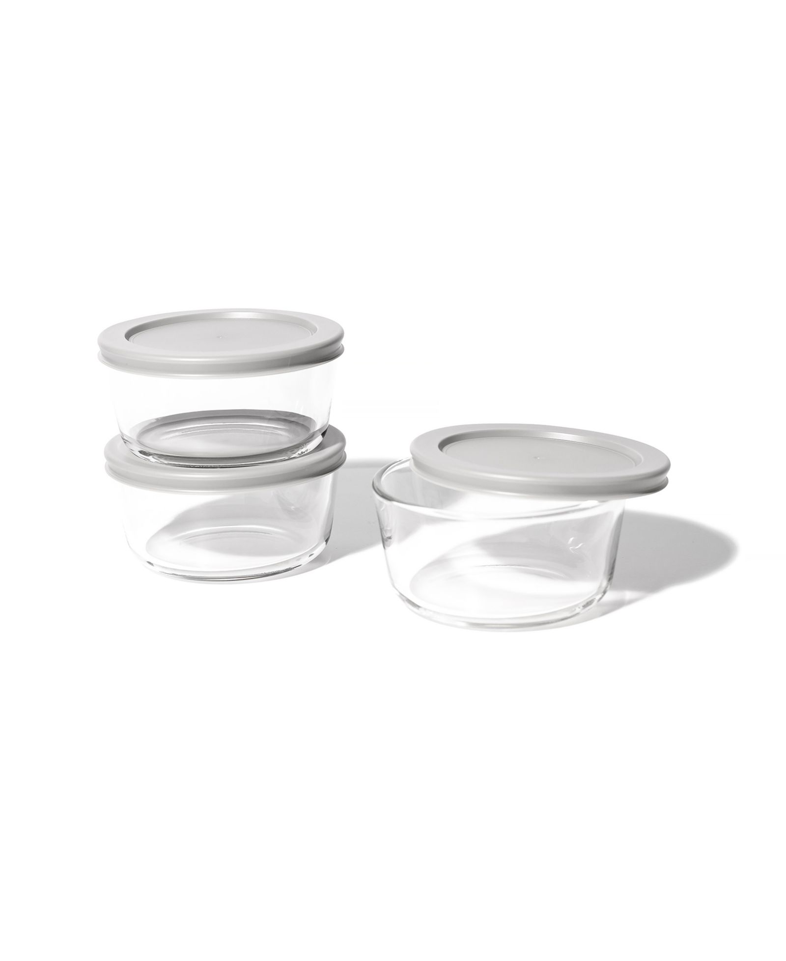 DURA LIVING 6-Piece 2 Cup Round Food Storage and Meal Prep Container Set