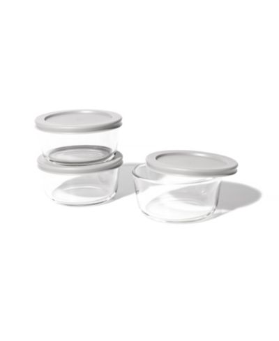 DURA LIVING 6-Piece 2 Cup Round Food Storage and Meal Prep Container Set