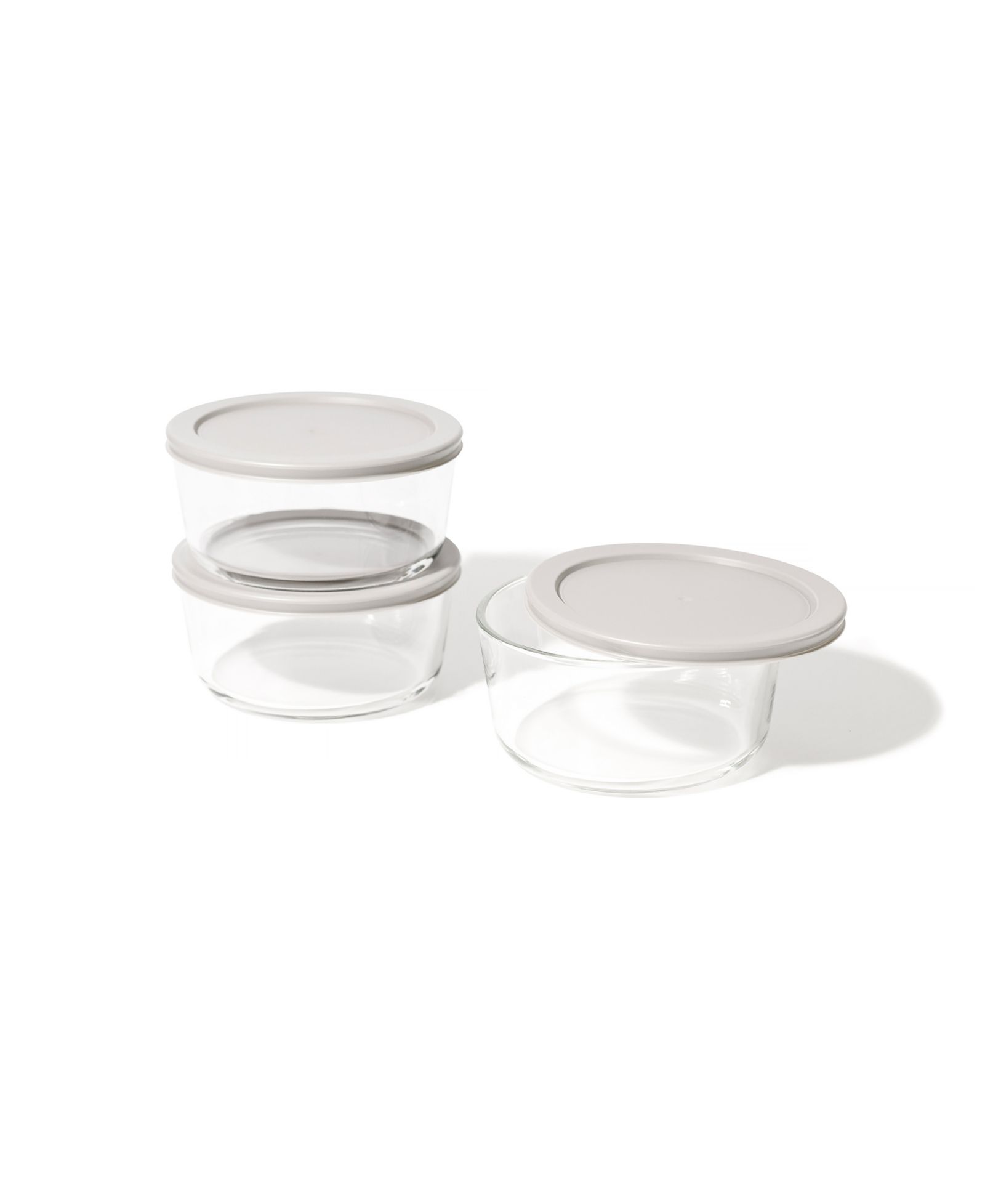 DURA LIVING 6-Piece 4 Cup Round Food Storage and Meal Prep Container Set