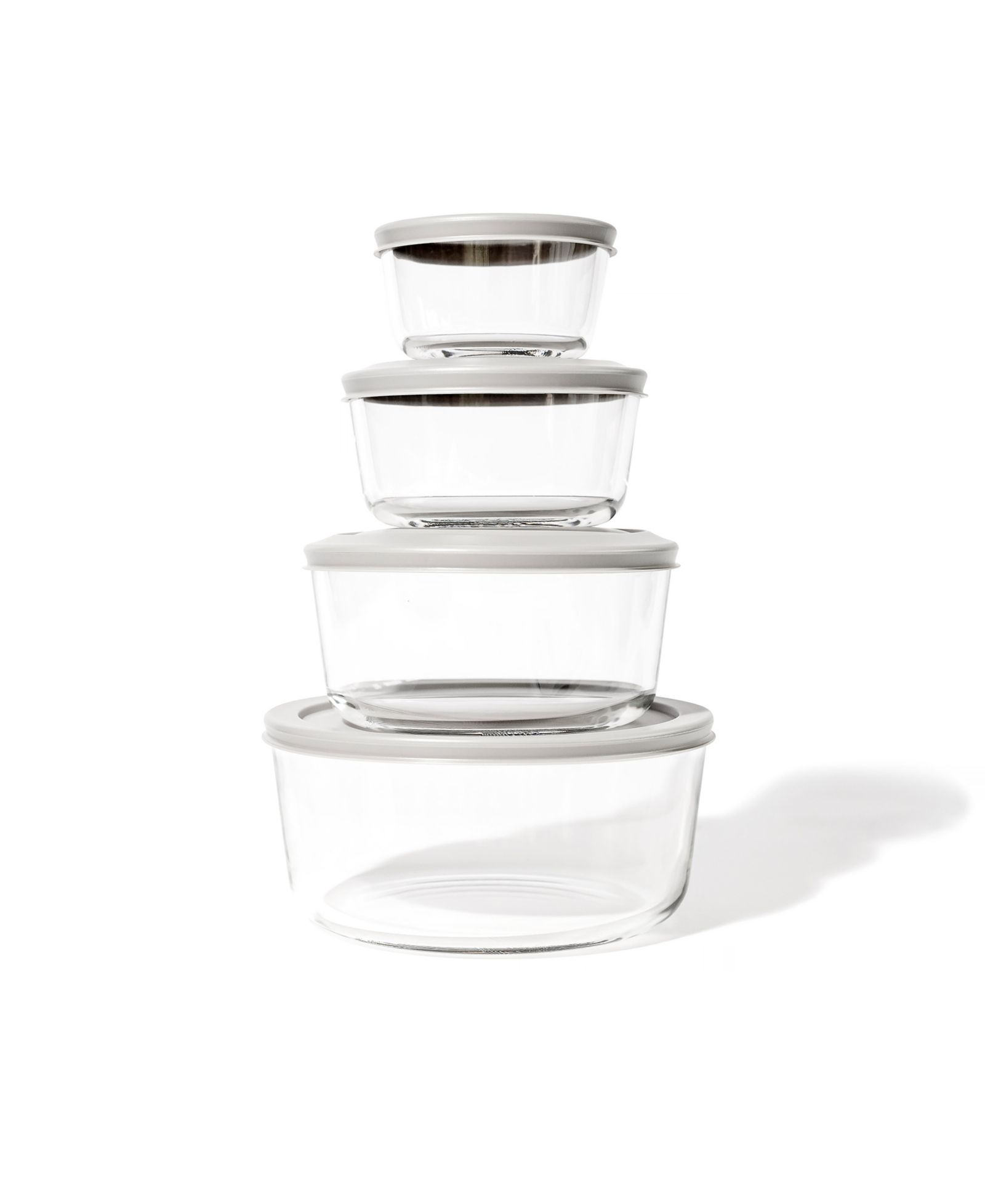 DURA LIVING 8-Piece Round Nesting Food Storage and Meal Prep Container Set