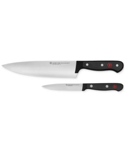 Wüsthof Gourmet Black 2-Piece PrecisionEdge Chef's Set