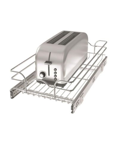 Rev-A-Shelf Kitchen Cabinet Pullout Shelf Organizer, 12 x 22 In, 5WB1-1222CR-1