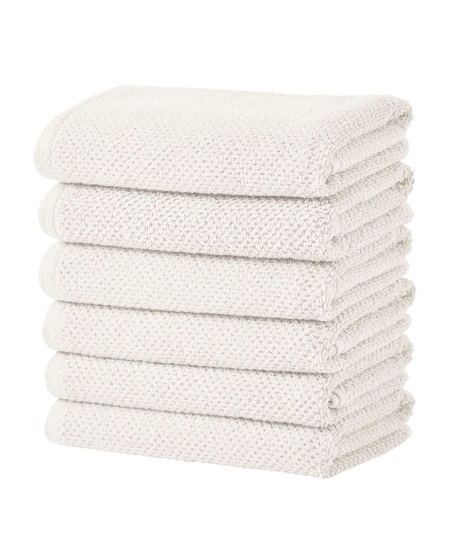 Linery & Co  Cotton Textured 6-Piece Hand Towel Set