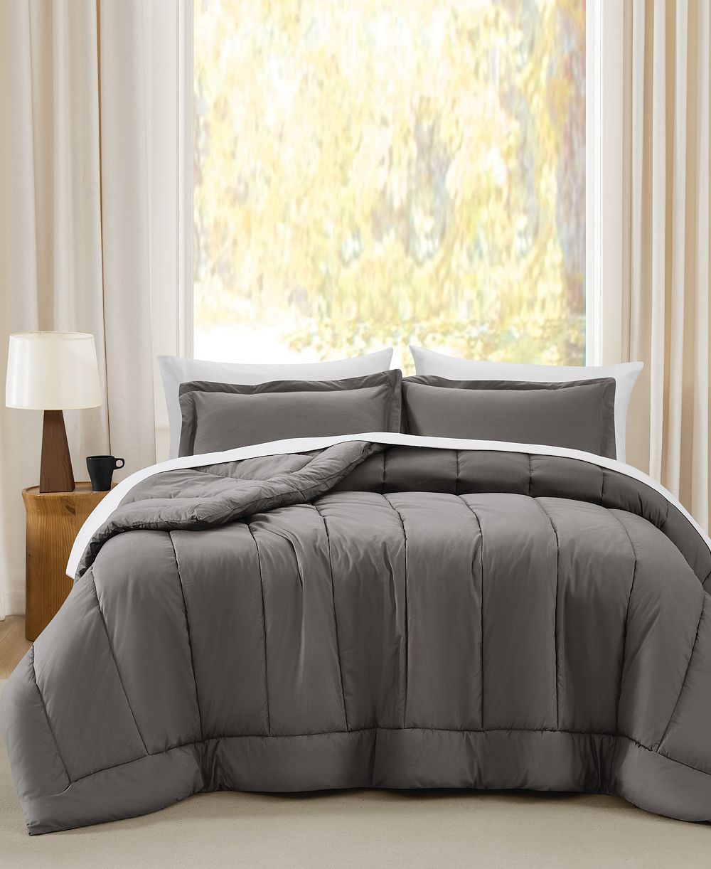 Brooklyn Loom Комплект из 3 предметов из хлопка Percale Oversized, King