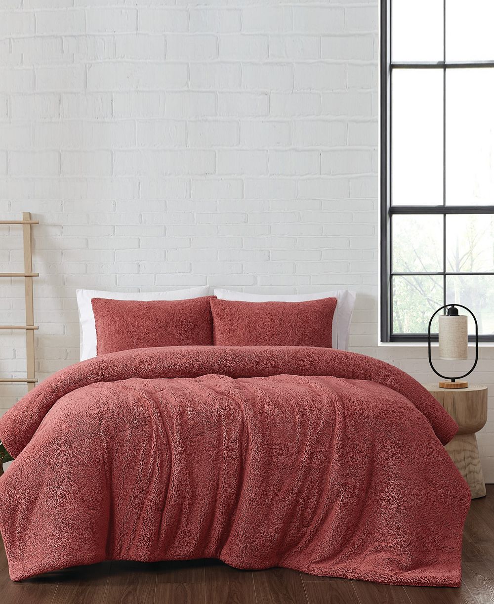 Brooklyn Loom Marshmallow Sherpa 3-Pc. Comforter Set, Full/Queen