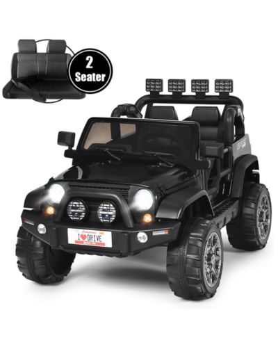 Costway 12V 2-Seater Remote Control Ride-On Truck, 110 lb. Capacity, Ages 3+