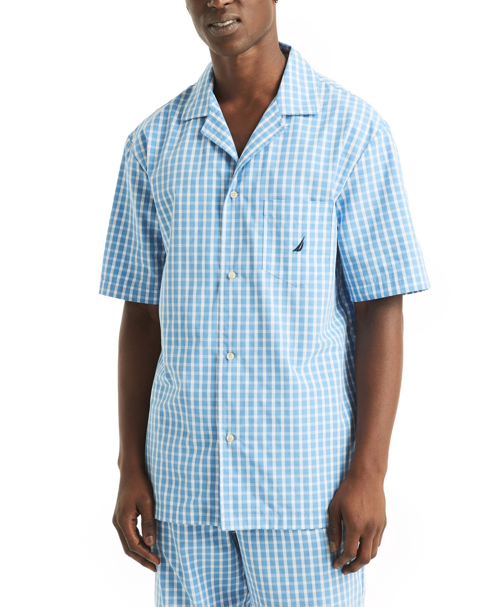 Мужская рубашка для сна Nautica Crafted Plaid Camp