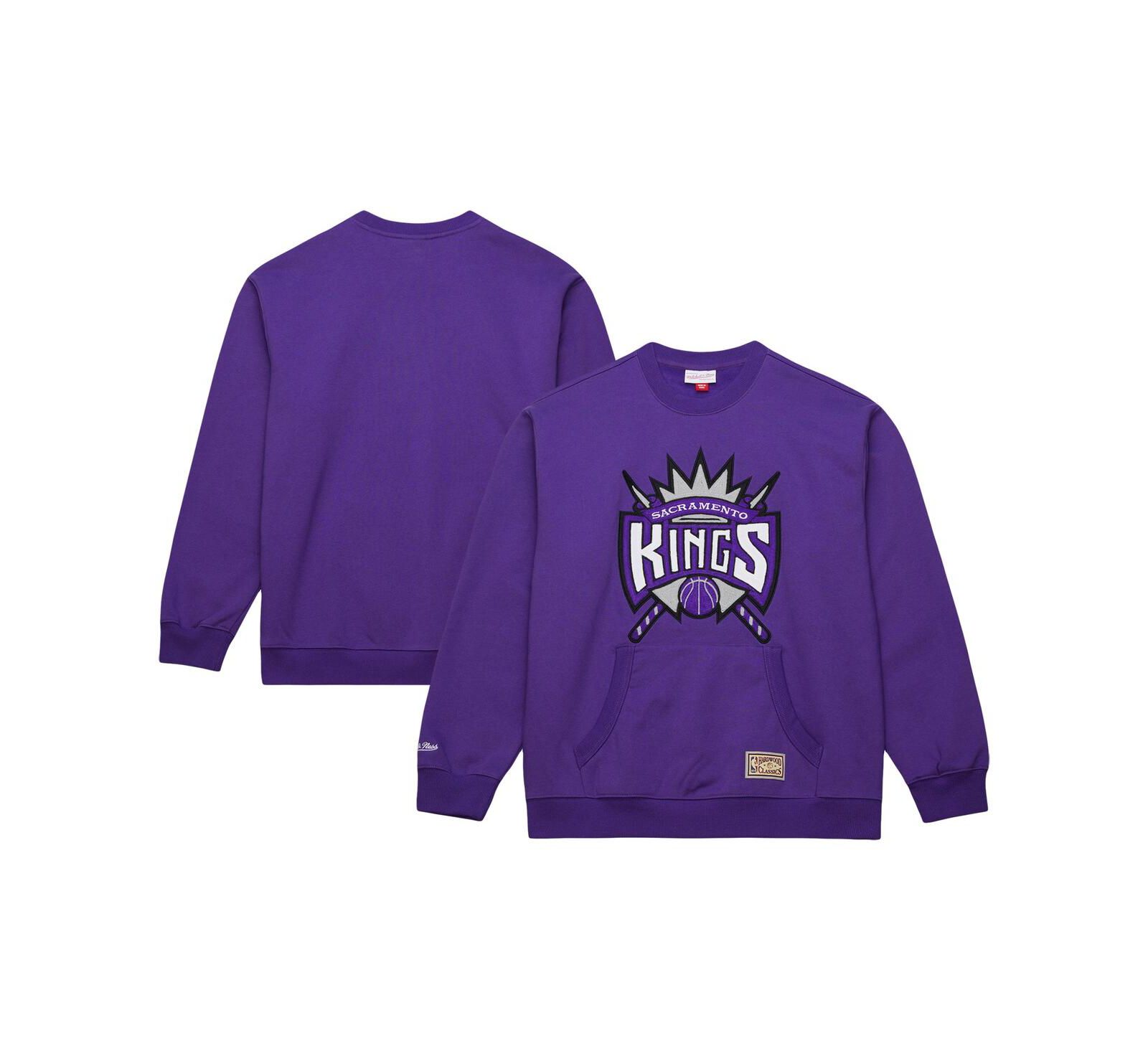 Мужское свитшот Mitchell & Ness Sacramento Kings, фиолетовое