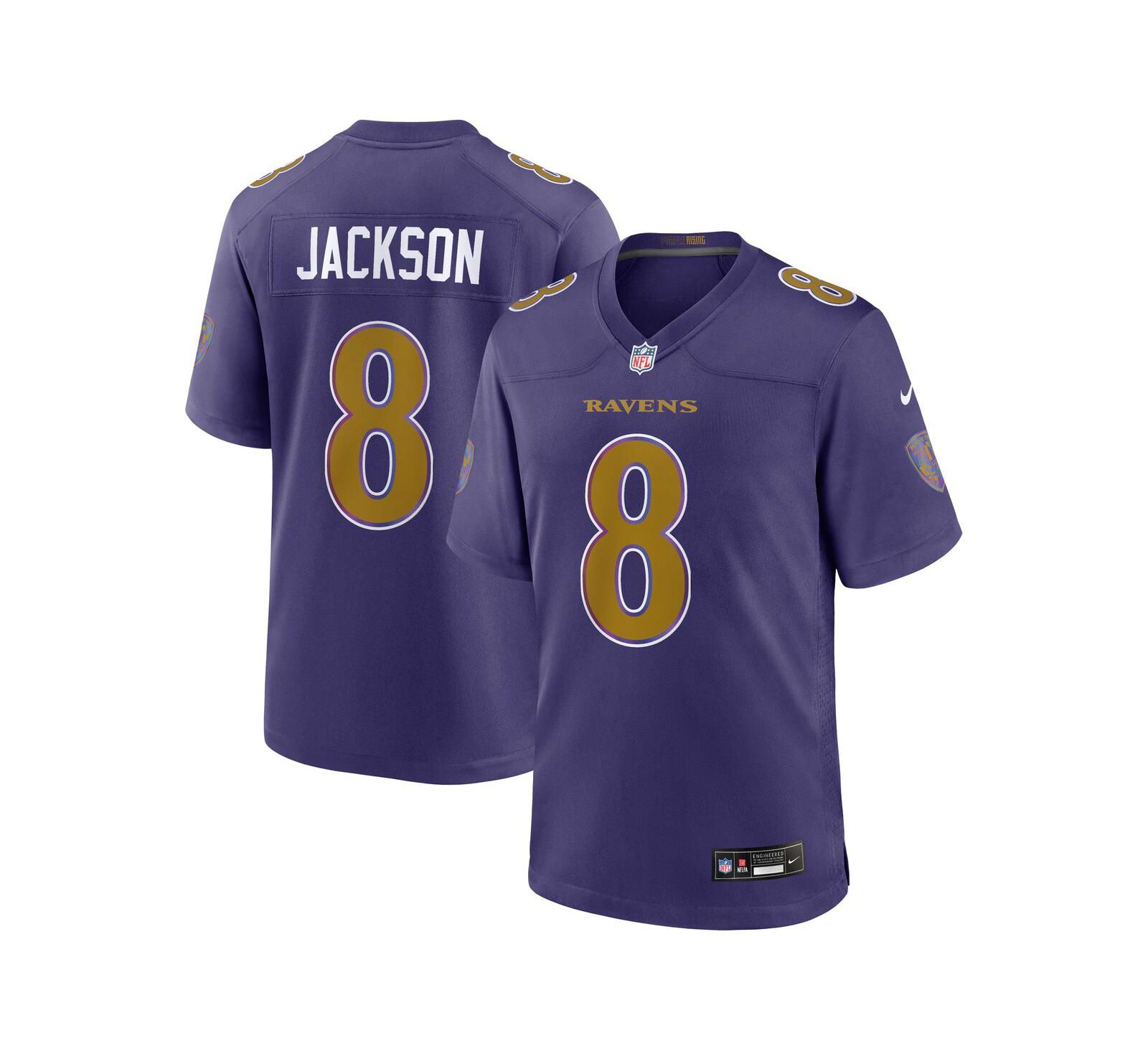 Nike Мужская джерси Lamar Jackson Purple Baltimore Ravens Alternate Game