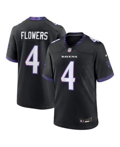 Мужская игровая джерси Nike Zay Flowers Baltimore Ravens, черная