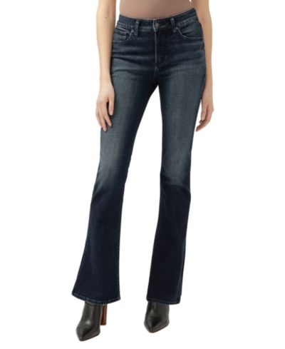 Женские джинсы Silver Jeans Co. Avery с завышенной посадкой, узкие, клеш от колена