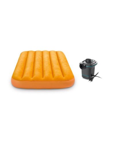 Intex 120V Quick Fill AC Electric Air Pump and Kidz Inflatable Air Bed Mattress