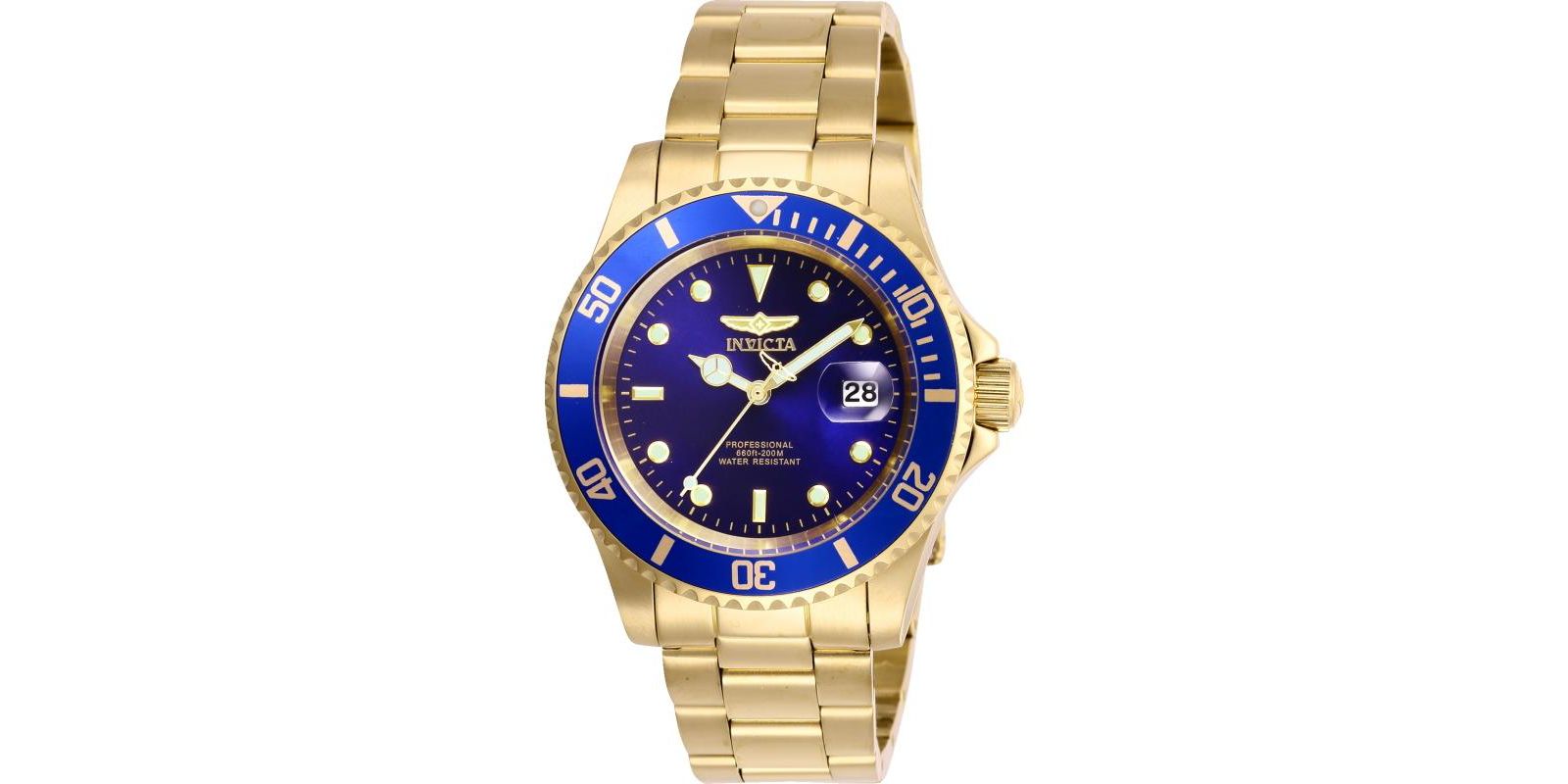 Invicta Мужские часы Pro Diver Quartz 26974 с синим циферблатом