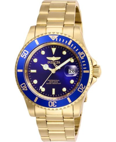 Invicta Мужские часы Pro Diver Quartz 26974 с синим циферблатом