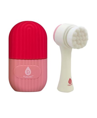 Набор для ухода за кожей PURSONIC Ultimate Glow Duo: Ice Facial Roller & Dual-Sided Cleansing Brush