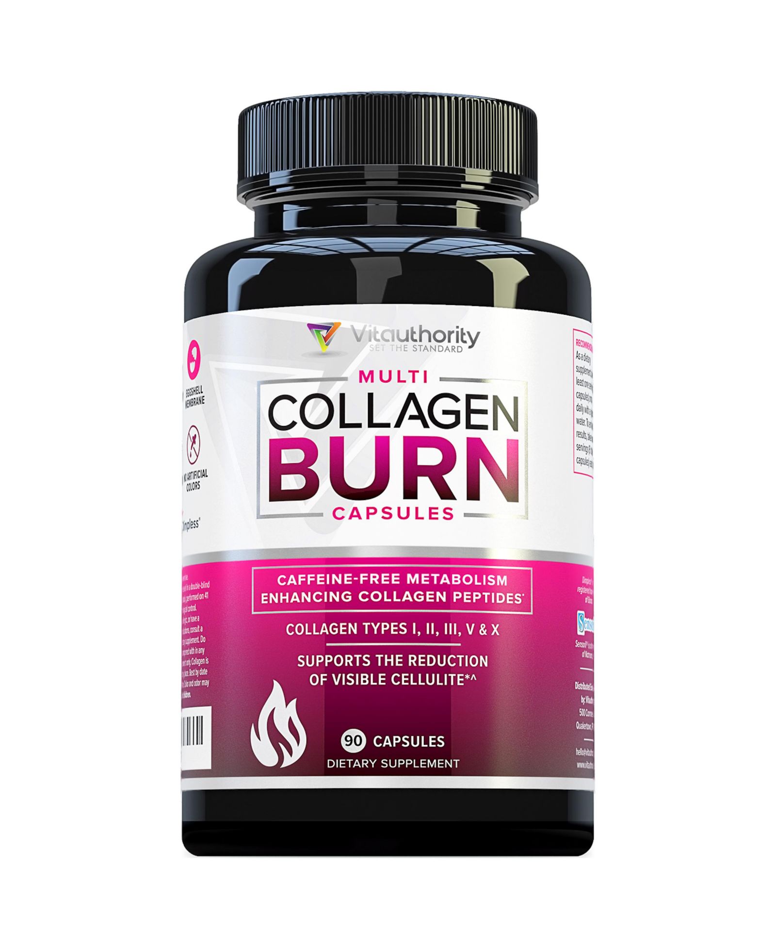 Vitauthority Multi Collagen Burn, капсулы для похудения, для женщин, 90 шт
