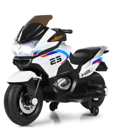 12V Kids Ride On Motorcycle Electric Motor Bike w/ Training Wheels