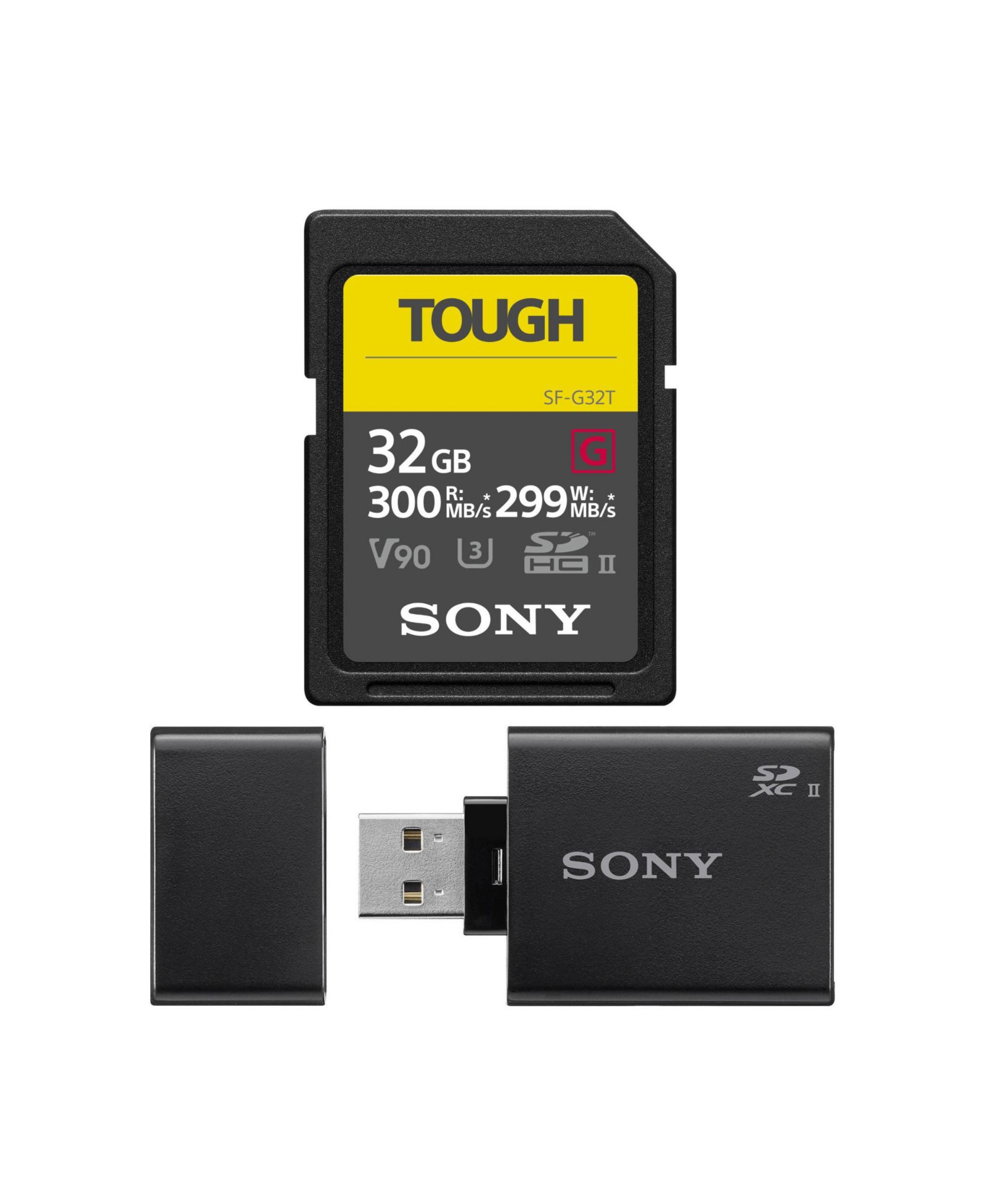Sony SD-карта SFG32TT1 32GB UHS-II Tough G-Series с картридером Sony UHS-II