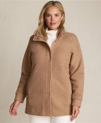 Lands' End Пальто Plus Size Boucle Fleece