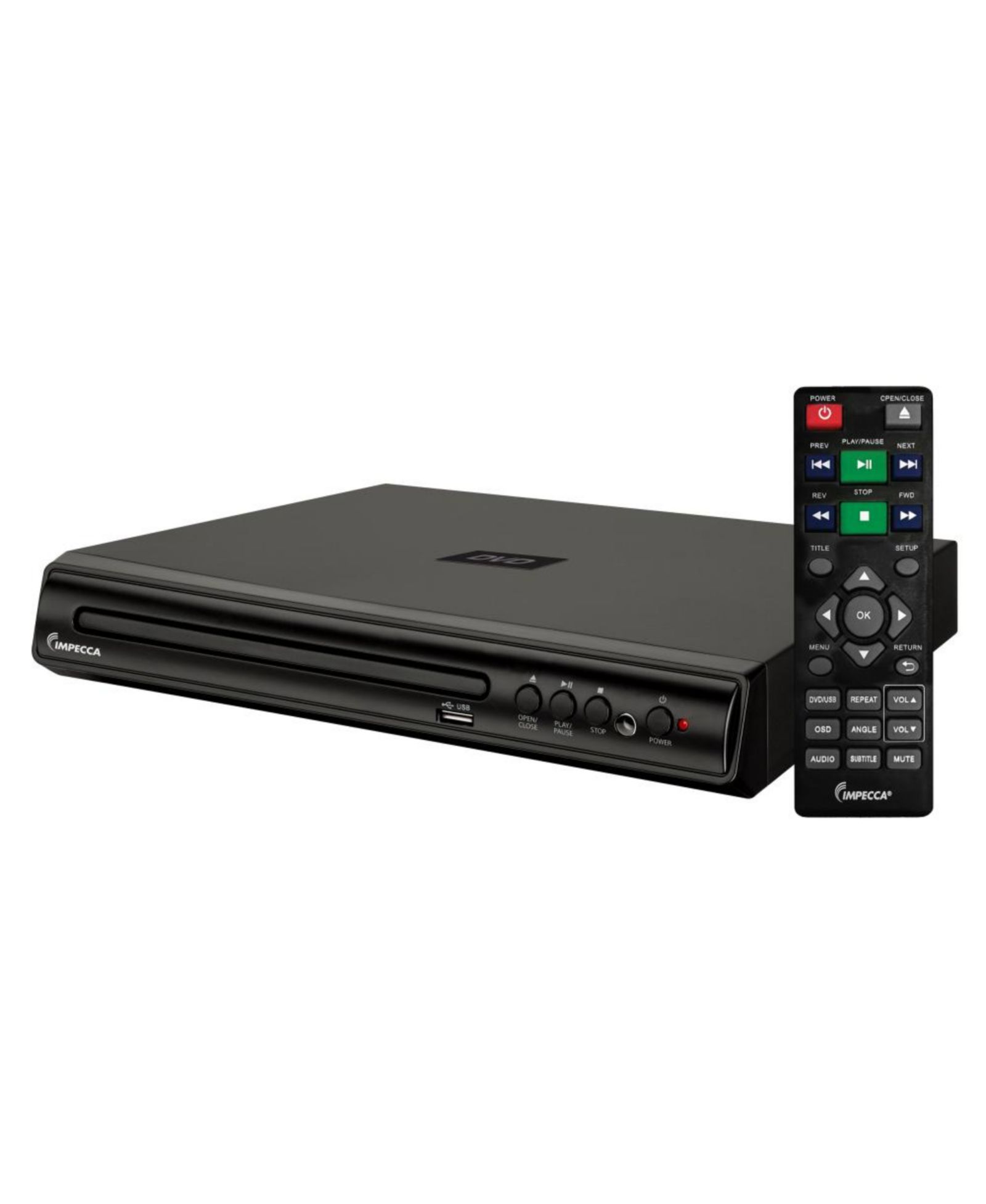 Impecca 2.0-Channel USB Playback Compact DVD Player