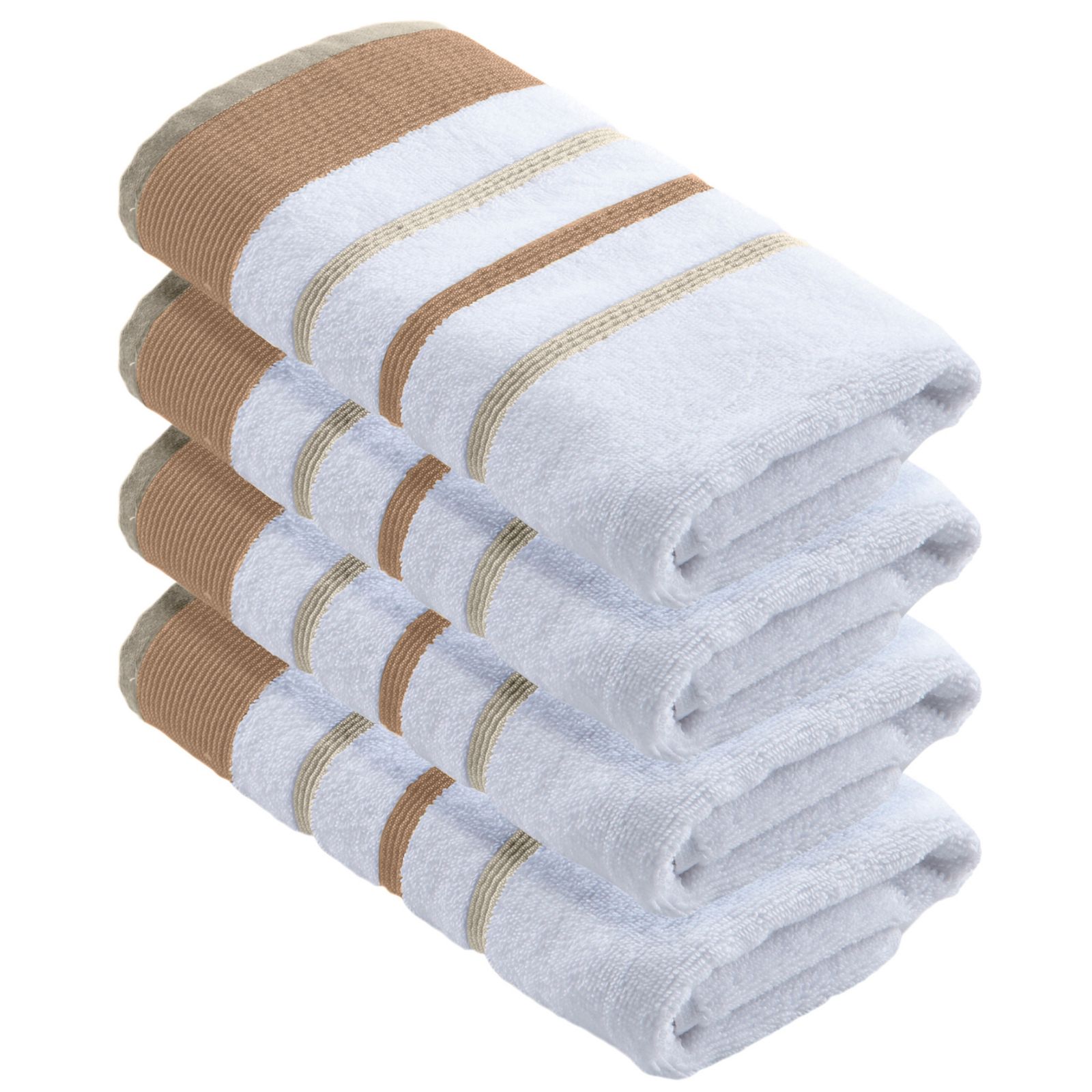 Linery & Co Luxurious Cotton Decorative 4-Piece Hand Towel Set