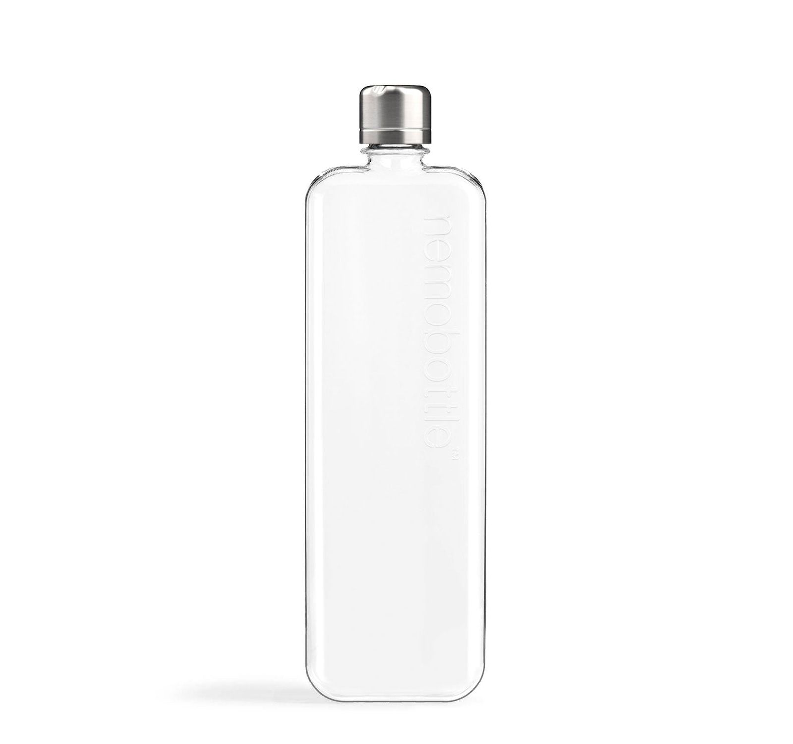 memobottle SLIM 15oz (450ml) — плоская бутылка для воды для сумок, ноутбуков и книг | BPA Free Tritan | современный минимализм | идеально для спортзала и ежедневного использования