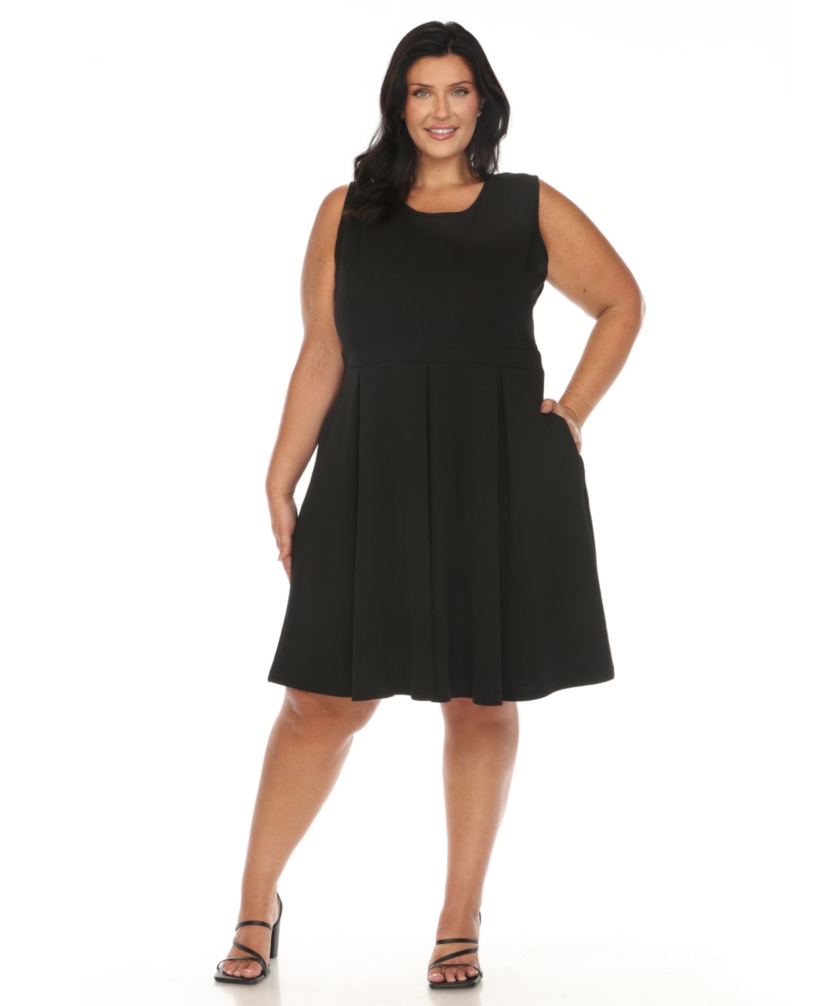 Женское платье White Mark Plus Size Fit and Flare