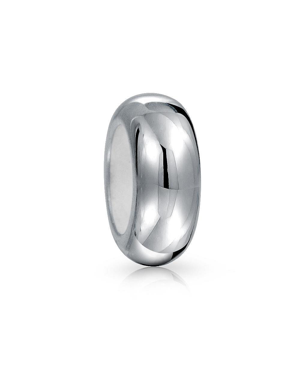 Браслет Bling Jewelry.925 Sterling Silver Clasp Spacer Charm Black Rubber Stopper Bead
