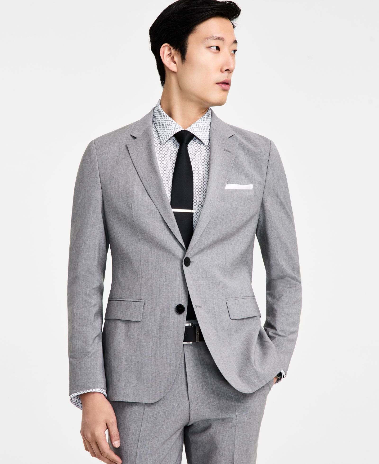 HUGO by Hugo Boss Men's Modern-Fit Wool Blend Suit Separates Jacket