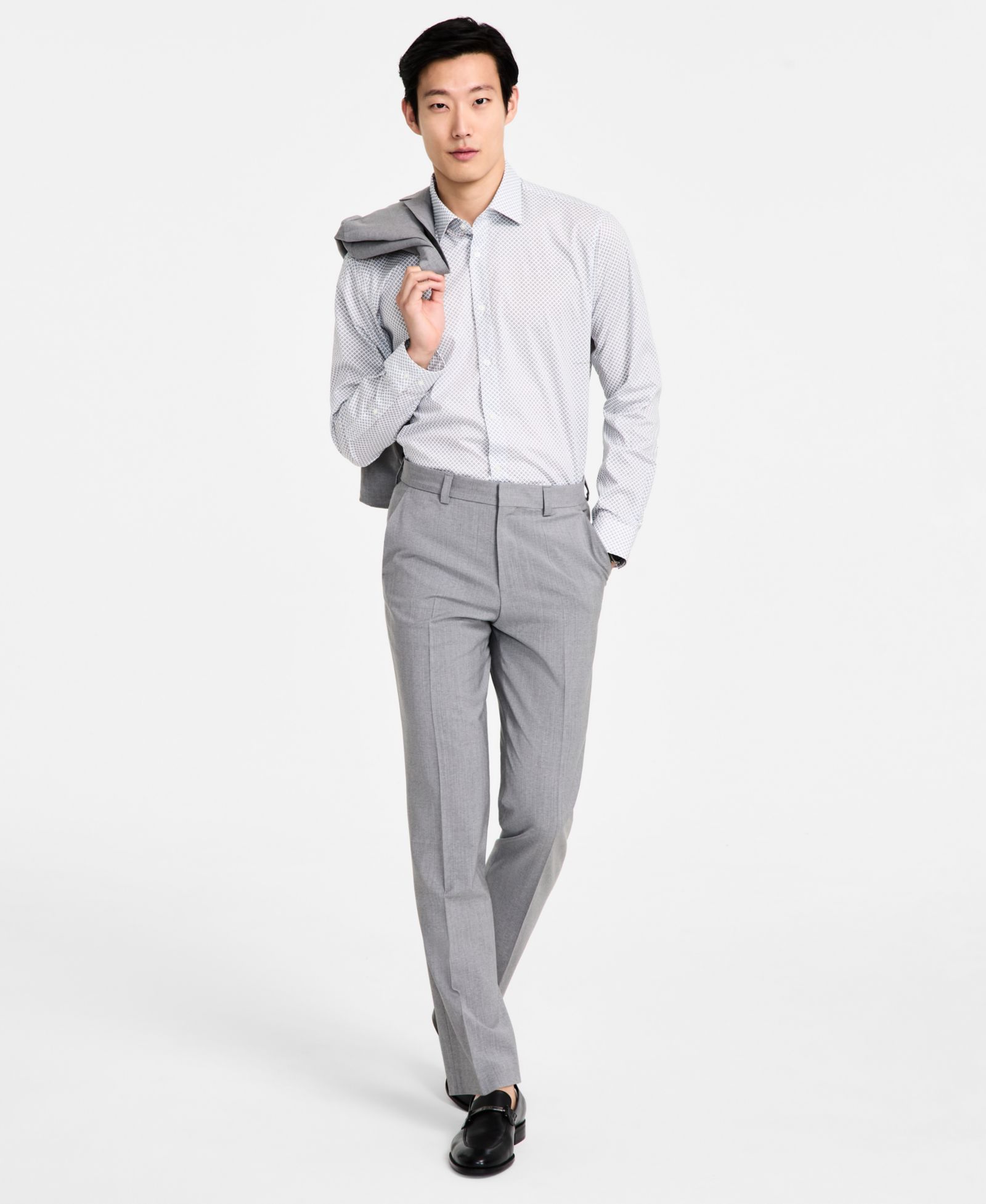 Мужские брюки HUGO by Hugo Boss Modern-Fit Wool Blend Suit Separate