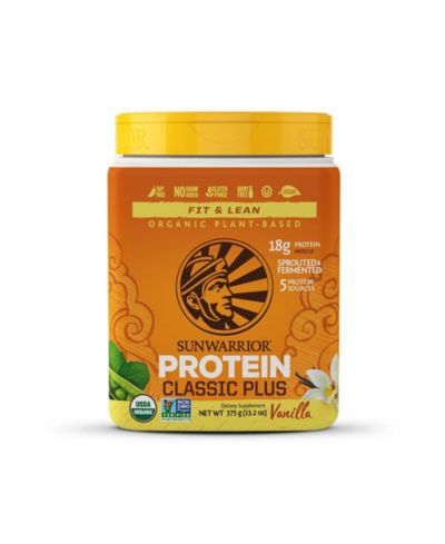 Sunwarrior Classic Plus протеиновый порошок, растительный белок, ванильный вкус, 375gm (15 порций)